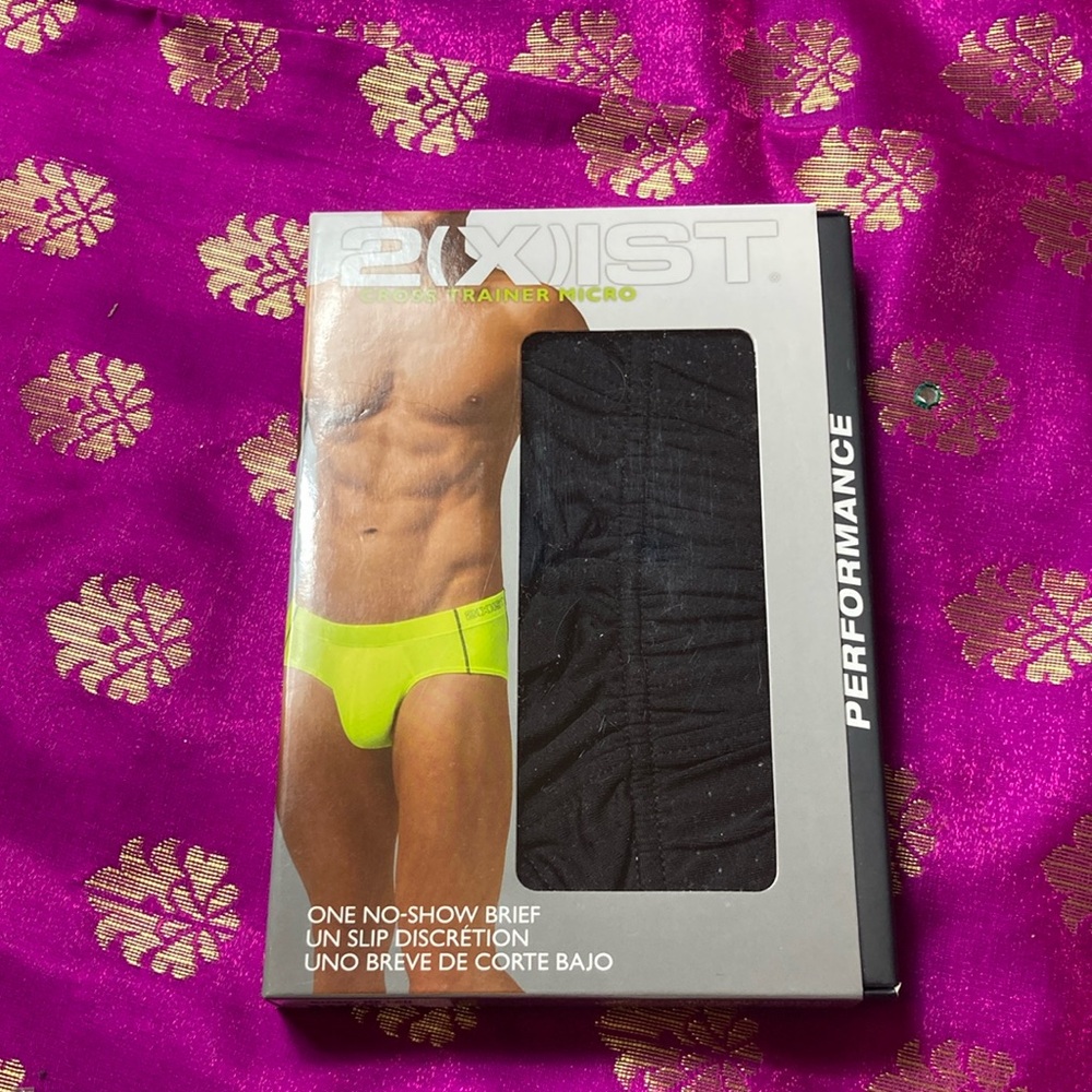 🐬2xist Men's Black Performance Briefs
